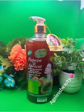 Veet Gold Papaya & Apricot Super Whitening Shower Bath - Brown